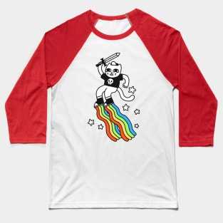 Captain Rainbow Boots Baseball T-Shirt